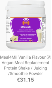 meal4mii vanilla protein / meal replacement shake